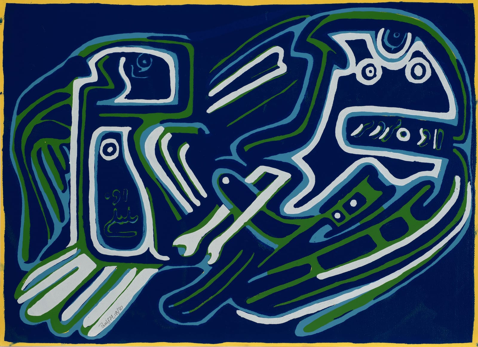 Parviz Tanavoli, Two Simorghs, 1974