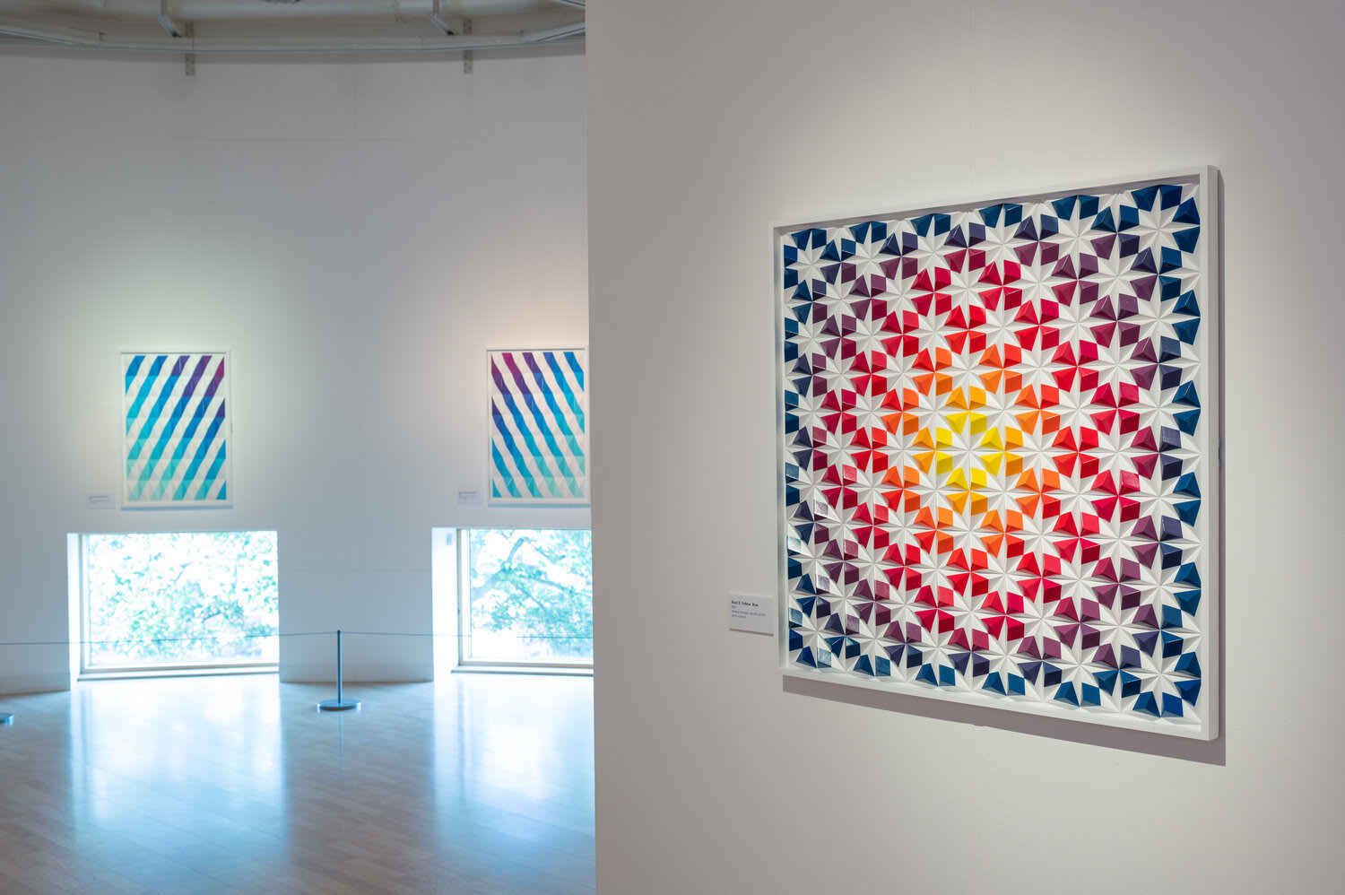 Zarah Hussain, Blue Diagonal II, 2021