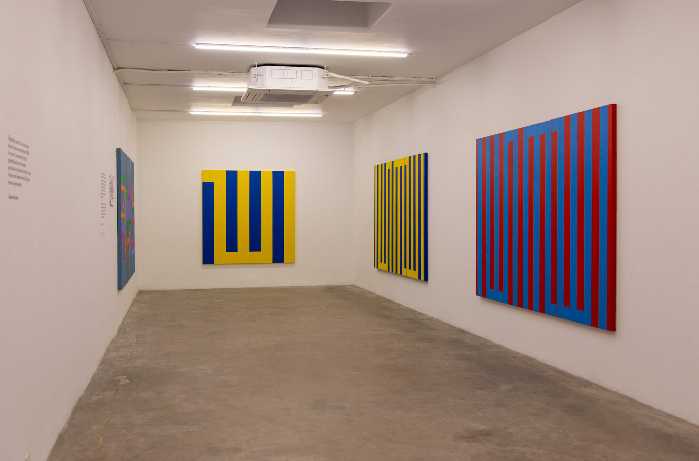 Rasheed Araeen, Allah, (Blue/Yellow), 2021