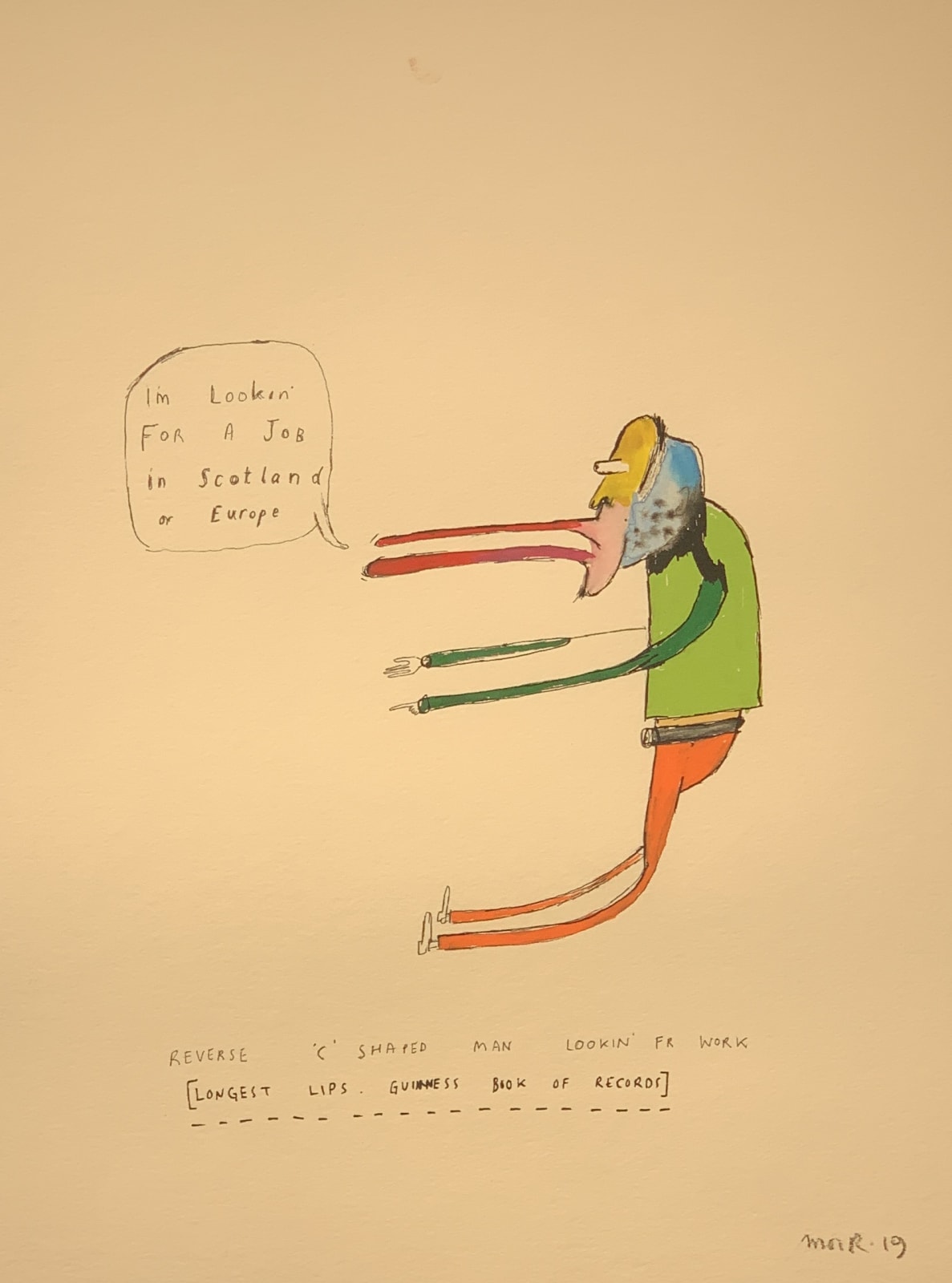 Jim Moir, Lips, 2019