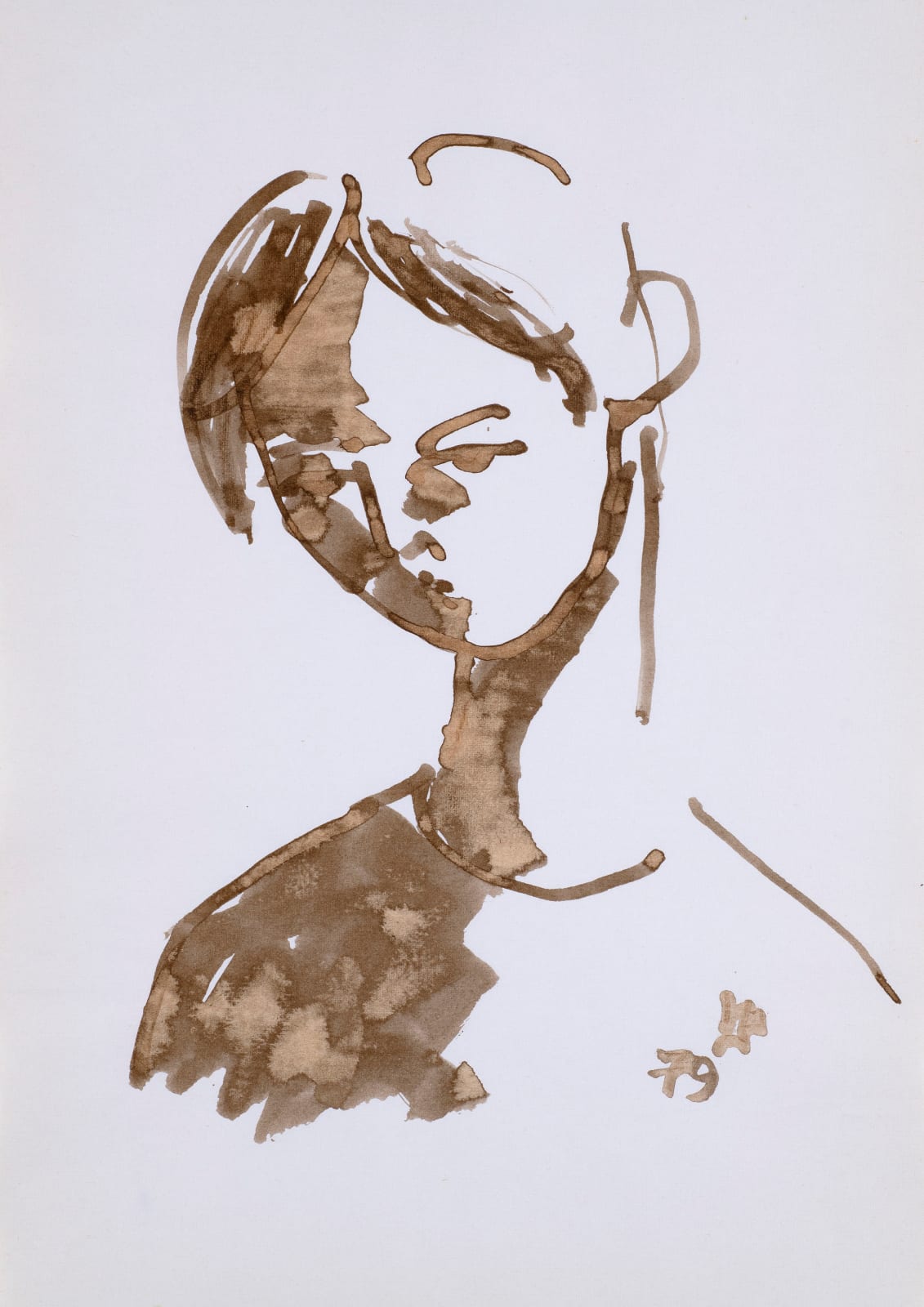 Ivan Peries, Untitled (Head of a Boy), 1979