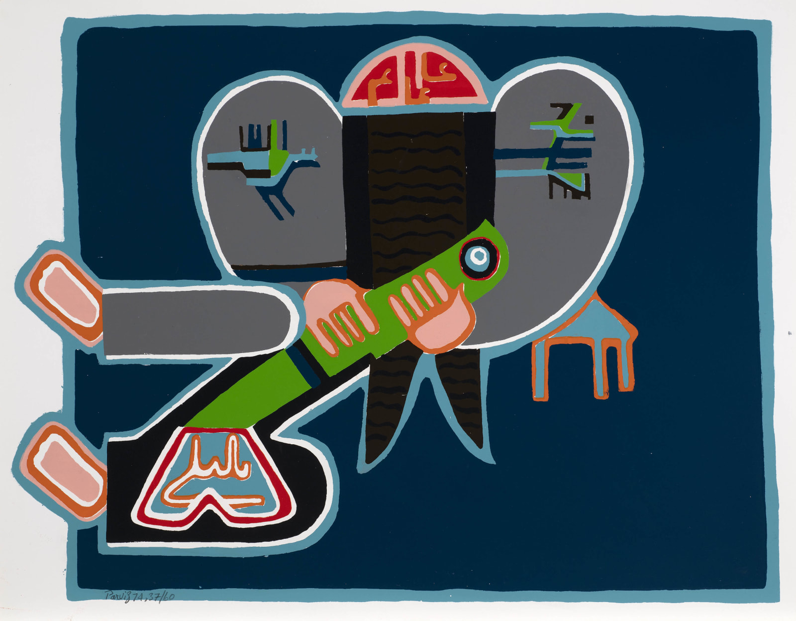 Parviz Tanavoli, Poet & Nightingale, 1974