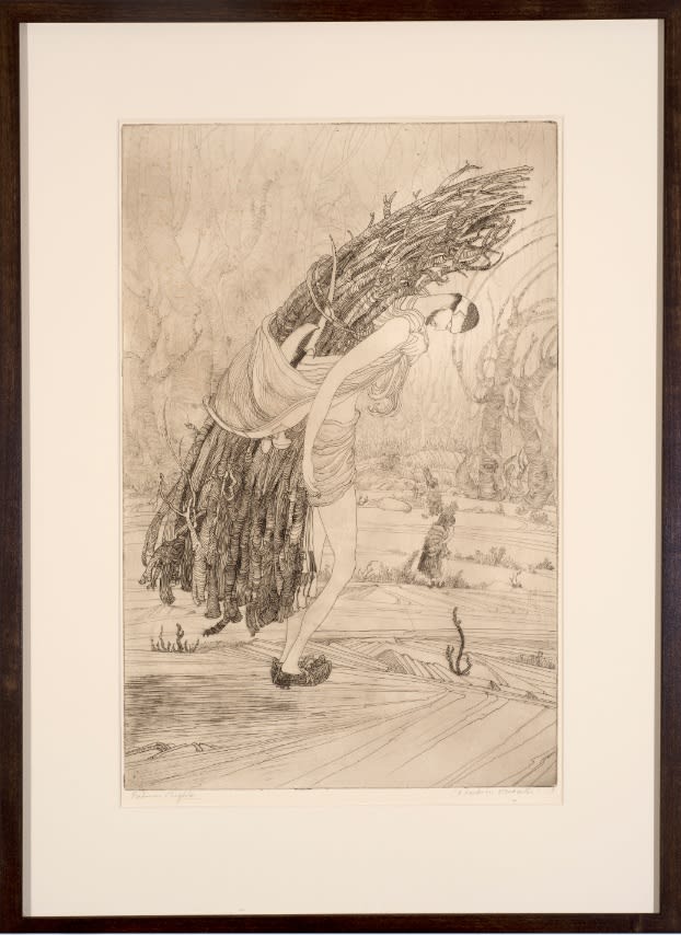 Abdur Rahman Chughtai, Kashmiri Woodcutter