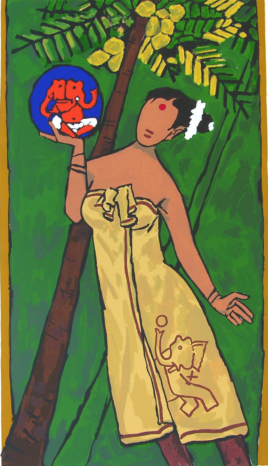Maqbool Fida Husain, Kalyani Kutty (Folklore Kerala series), c. 2010