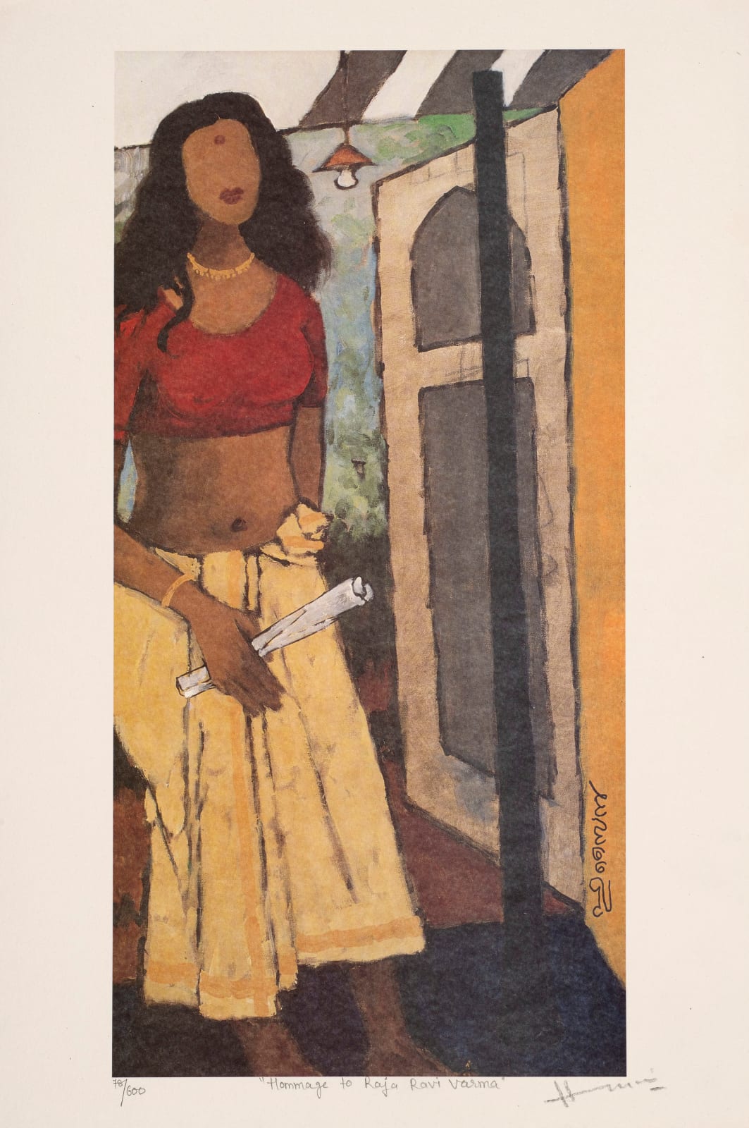 Maqbool Fida Husain, Homage to Raja Ravi Verma | Grosvenor Gallery
