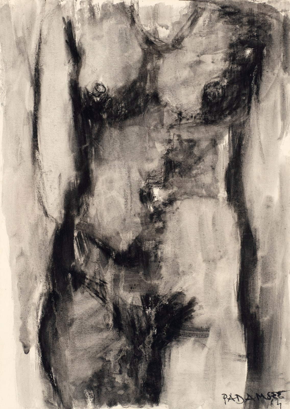 Akbar Padamsee, Untitled (Nude), 1964