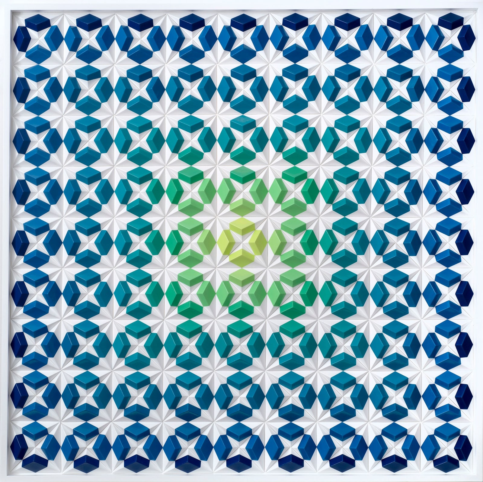 Zarah Hussain, Root 2 (Blue & Green), 2021