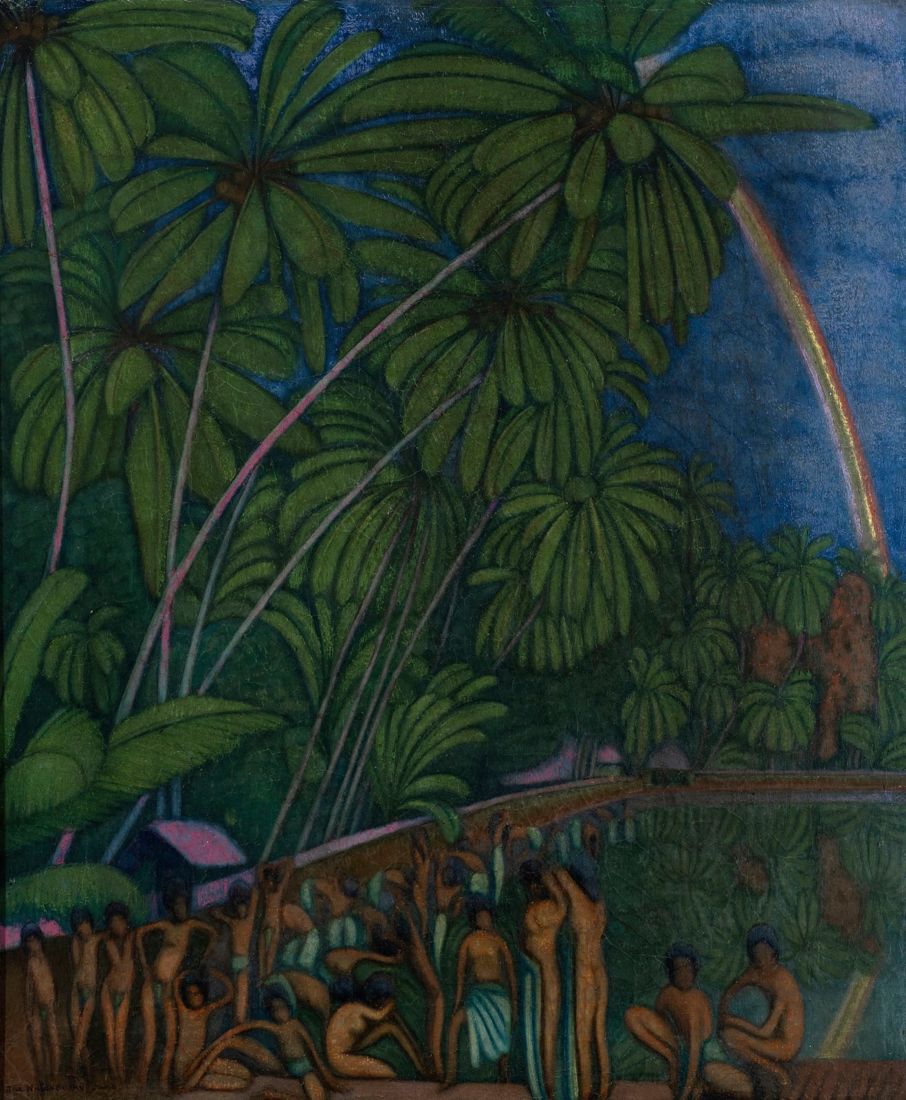 Jaroslav Hněvkovský, Untitled (Indian Scene), circa 1920