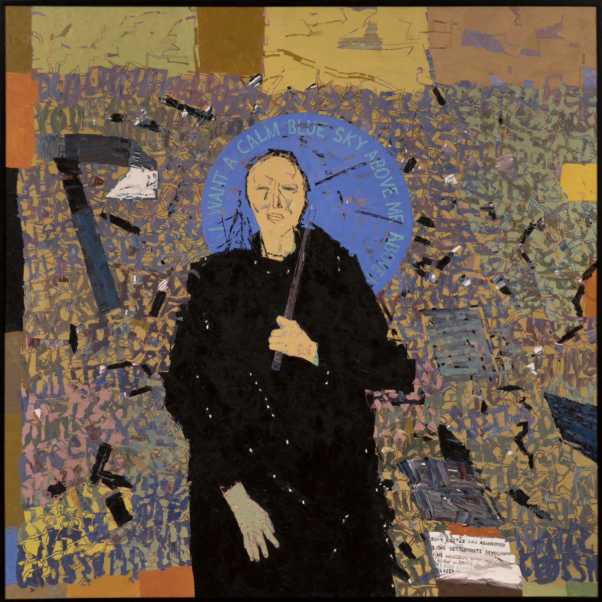 Arpita Singh, While Crossing Desert You Need Some Protection, 2016