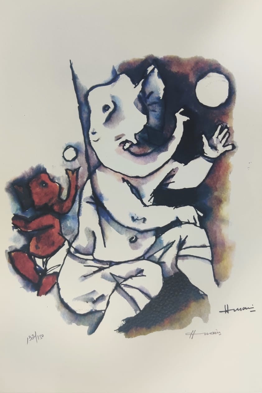 Maqbool Fida Husain, Untitled (Ashta Vinayak Series), 2007