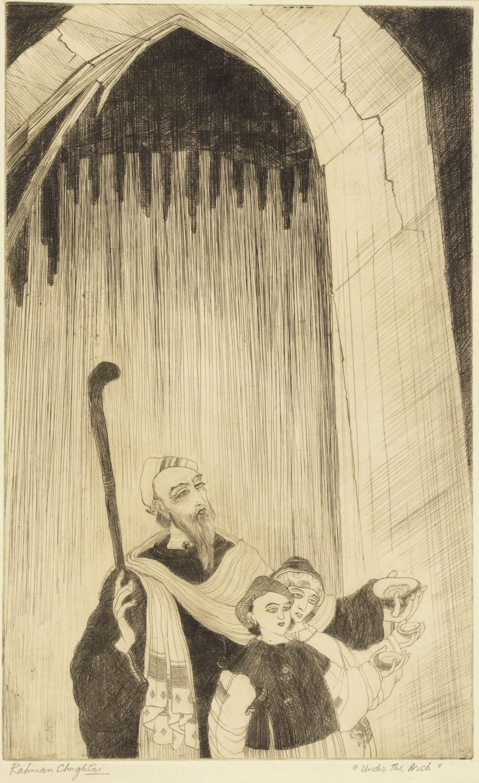 Abdur Rahman Chughtai, In the Jamia Mosque