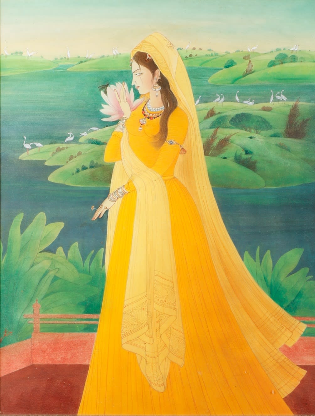 Abdur Rahman Chughtai, Usha (First Rays of the Morning Sun), c.1967