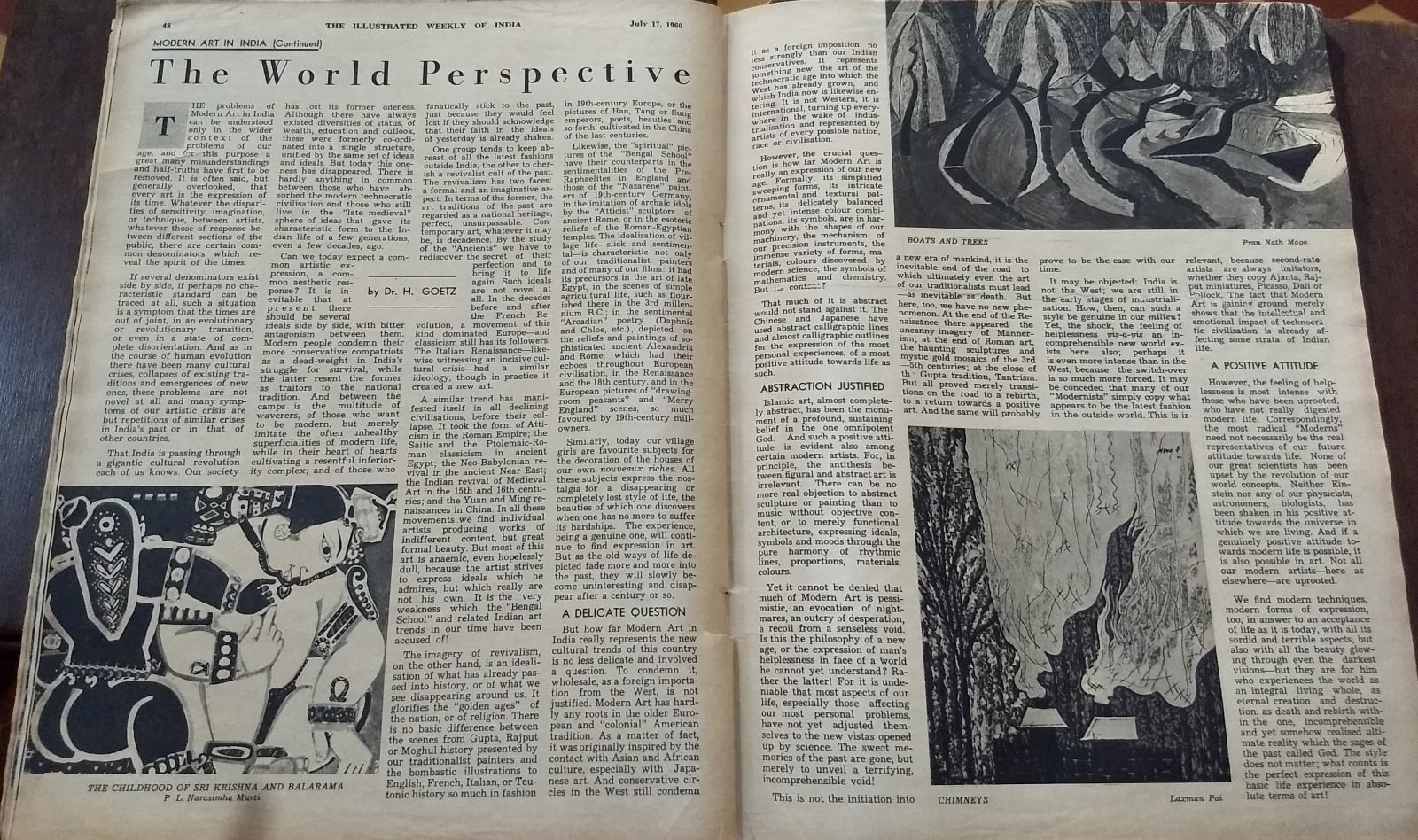 Laxman Pai, Les Cheminées, 1953