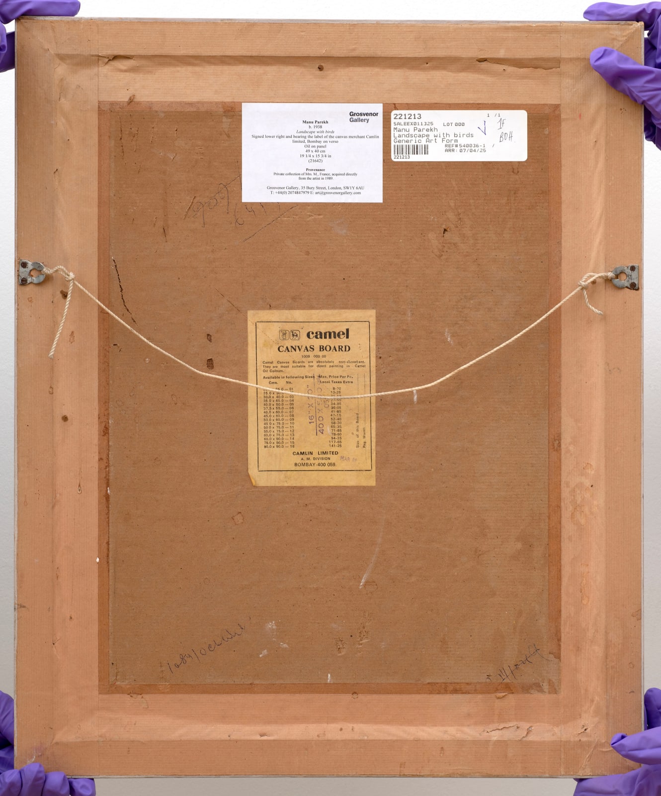 Manu Parekh, Untitled (Blue Landscape with Birds), 1988 Crica