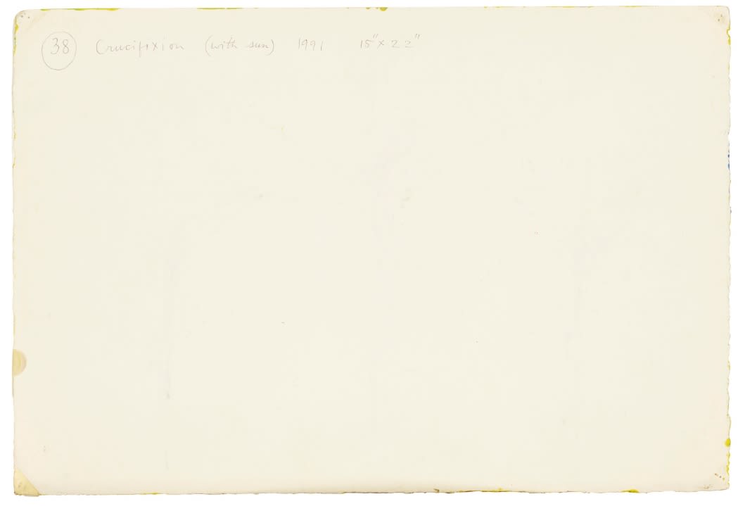 Francis Newton Souza, Crucifixion (With Sun), 1991