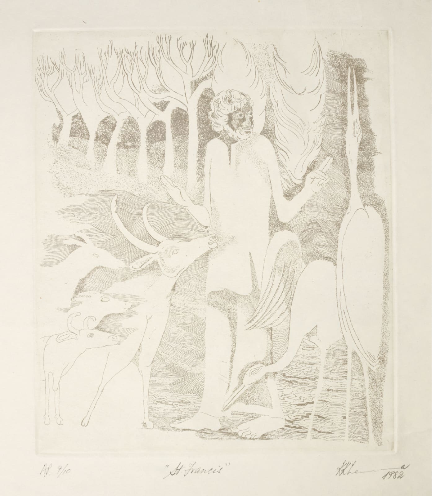 Krishen Khanna, St. Francis, 1982