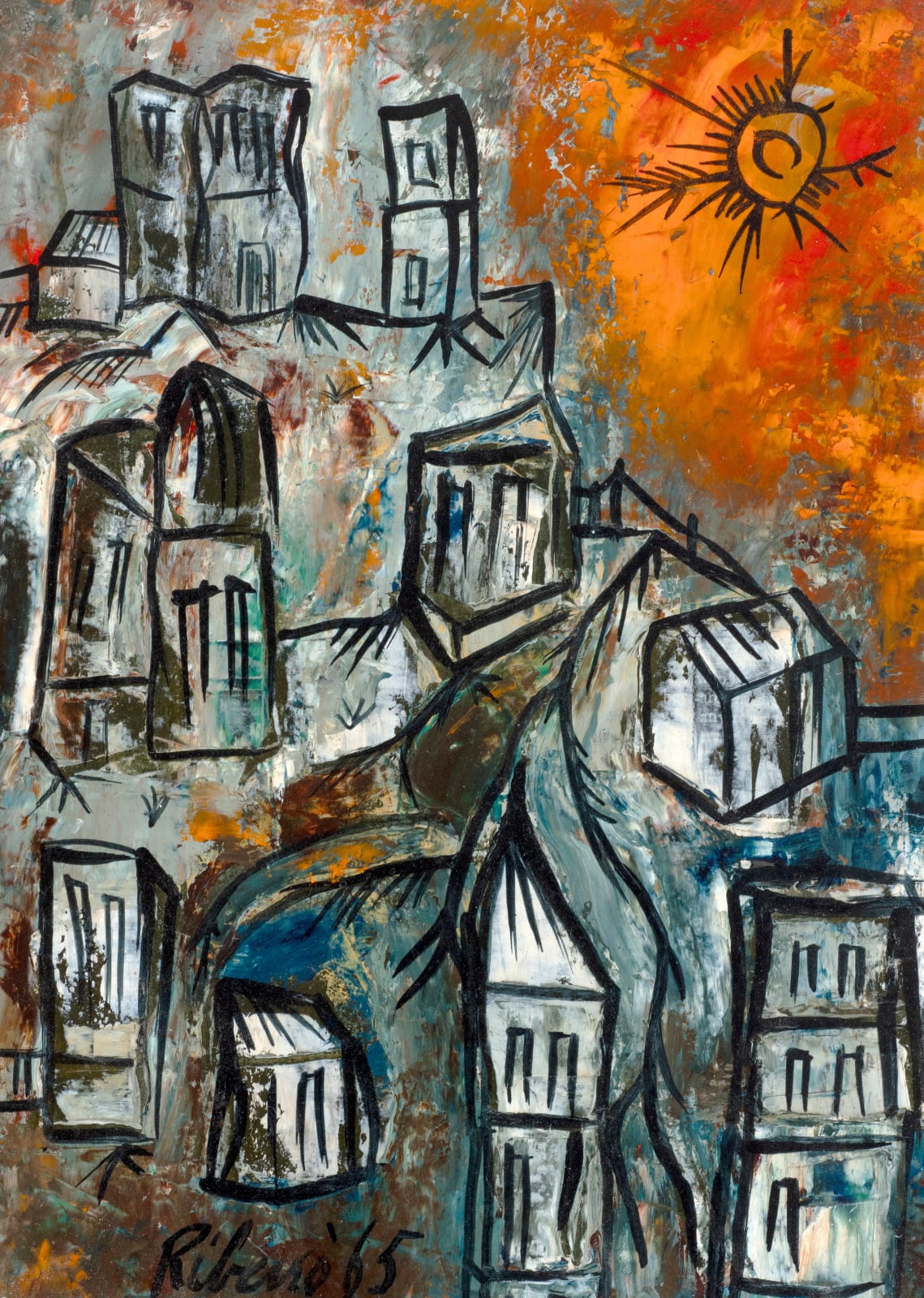 Lancelot Ribeiro, Townscape, 1965