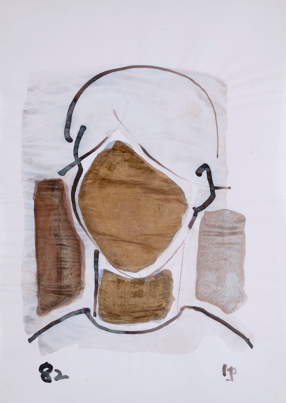 Ivan Peries, Untitled (Head), 1982