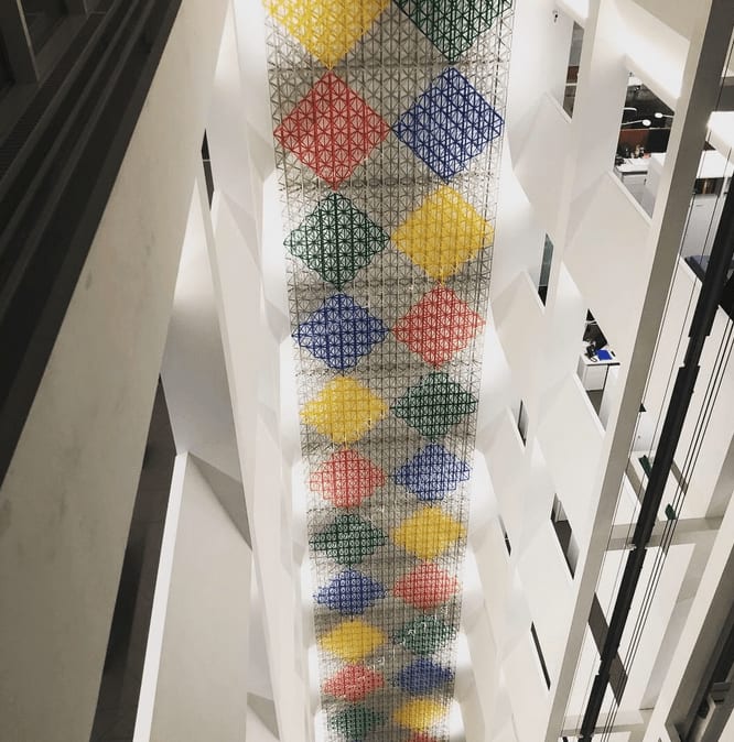 Rasheed Araeen, Rhapsody In Four Colours , 2018