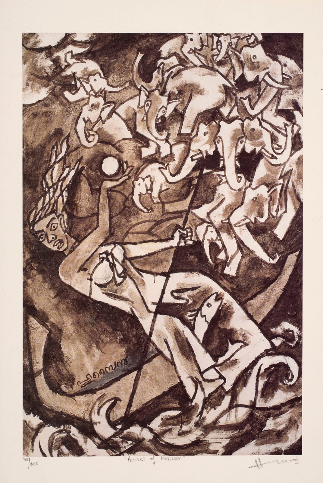 Maqbool Fida Husain, Arrival of Monsoon