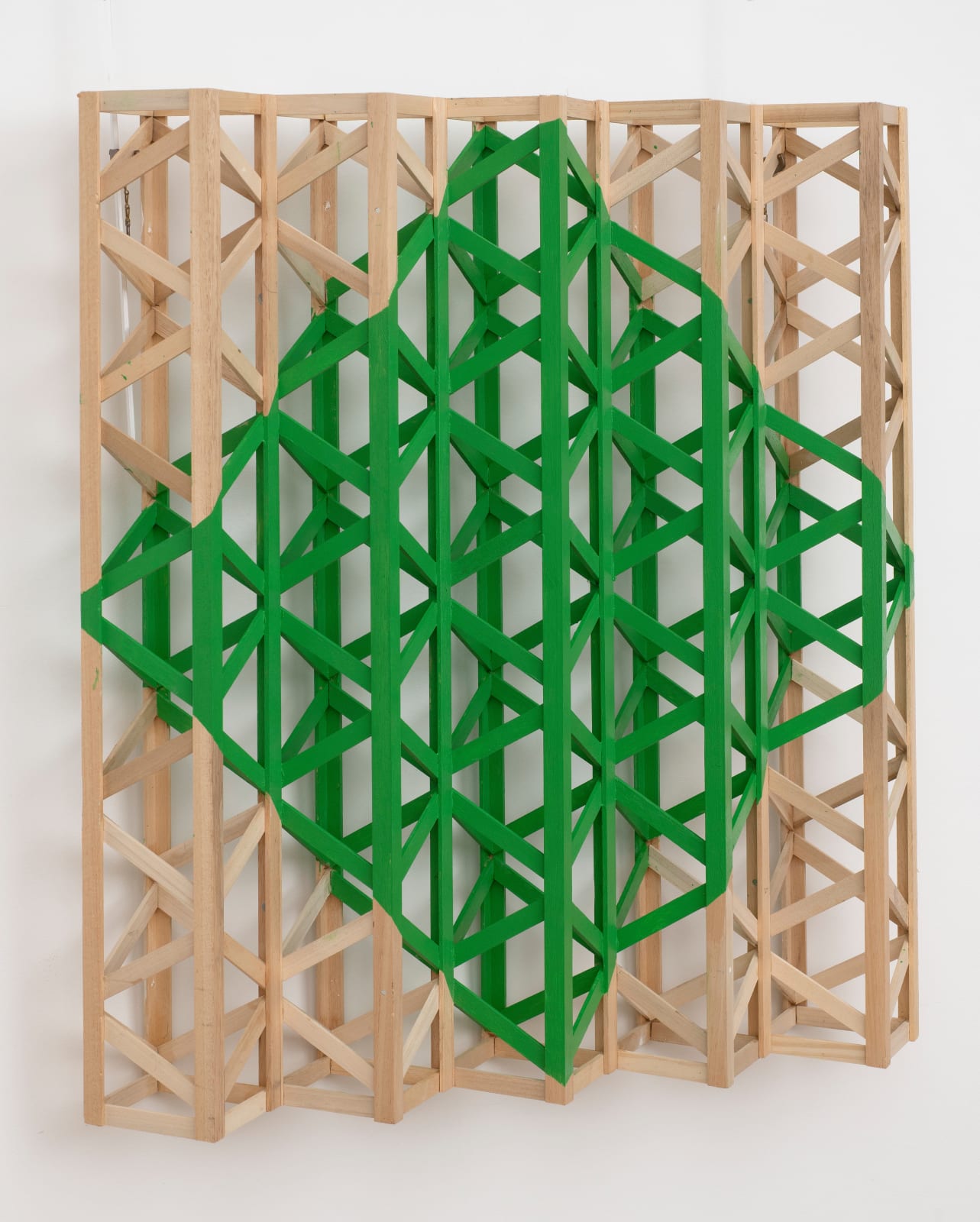Rasheed Araeen, Green Diamond, 2022