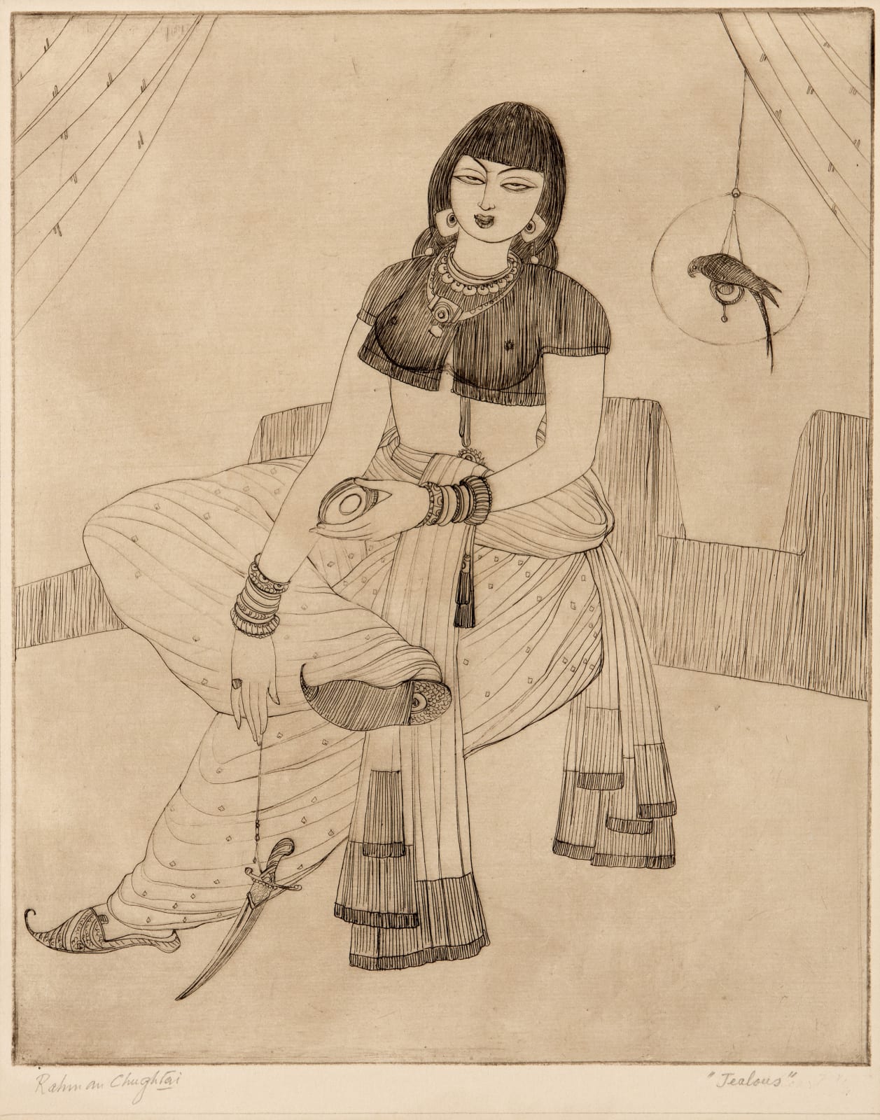 Abdur Rahman Chughtai, Jealous