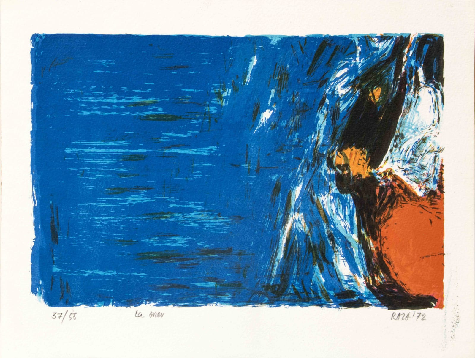 Sayed Haider Raza, La Mer, 1972