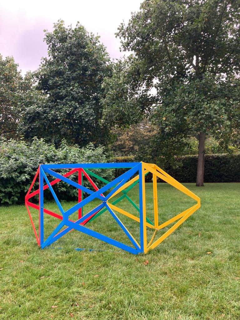 Rasheed Araeen, Lovers in Regent's Park, 2021