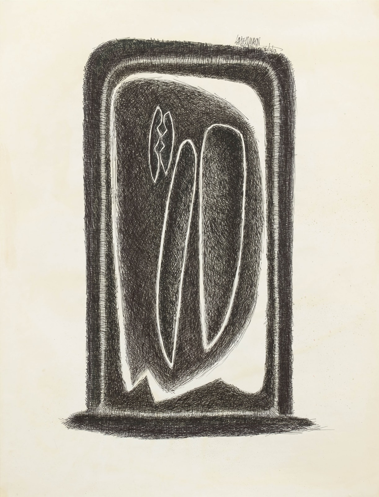 Syed Sadequain, Two Figures, 1962