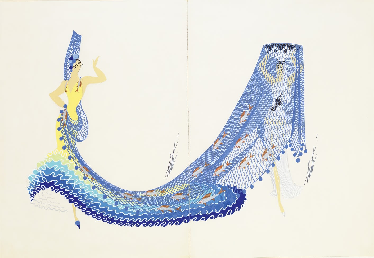 Romain de Tirtoff (Erté), The Gualdalquiver (The Rivers), 1946