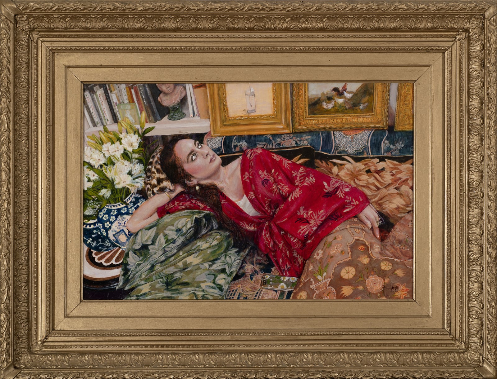 Faiza Butt, Layla Listening to You Tube, 2021