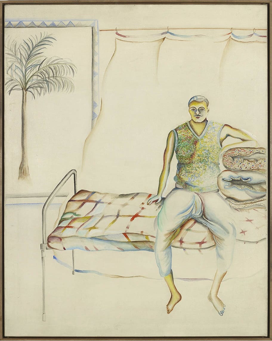 Bhupen Khakhar, Portrait of Pandoo, 1977