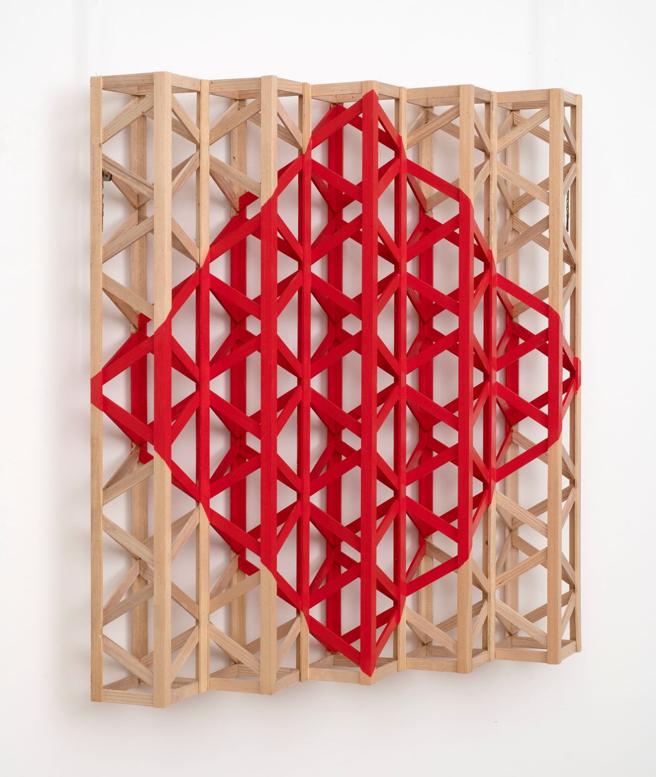 Rasheed Araeen, Red Diamond, 2022
