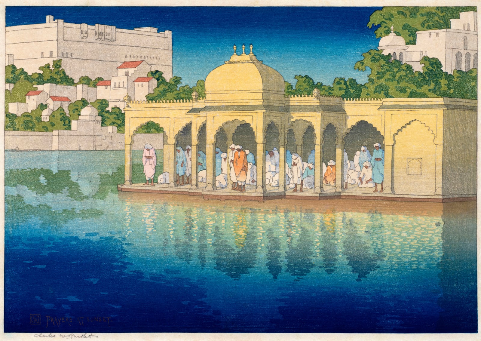 Charles W. Bartlett, Prayers at sunset (also called Udaipur, India), 1919