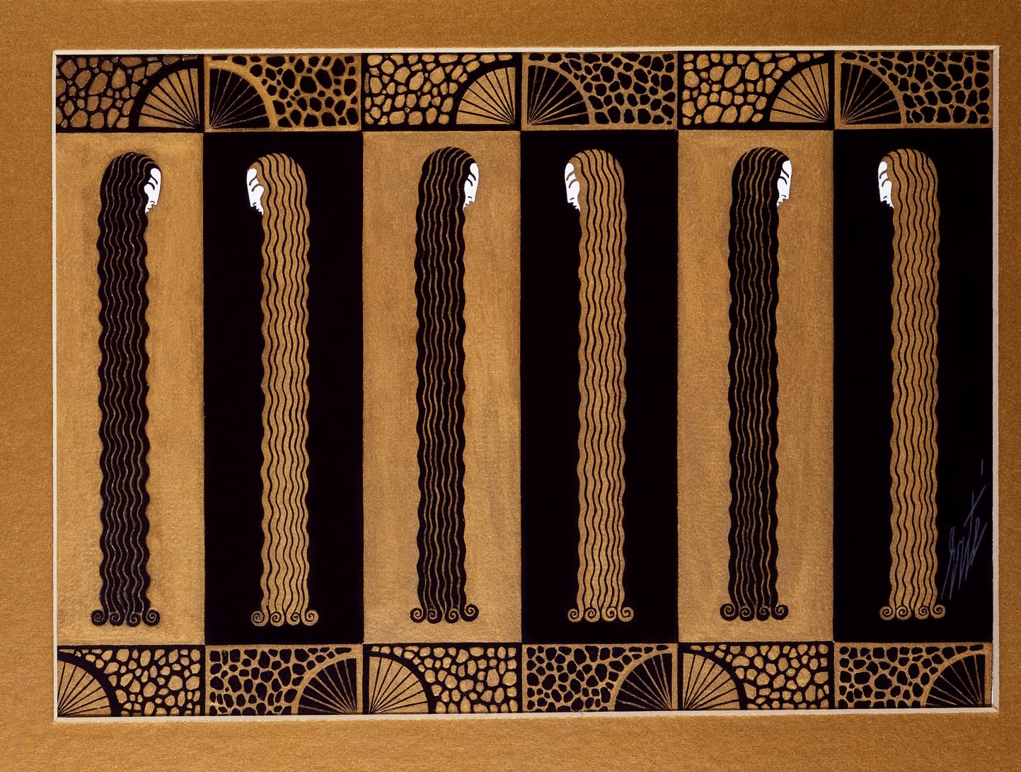 Romain de Tirtoff (Erté), Curtain, 1927
