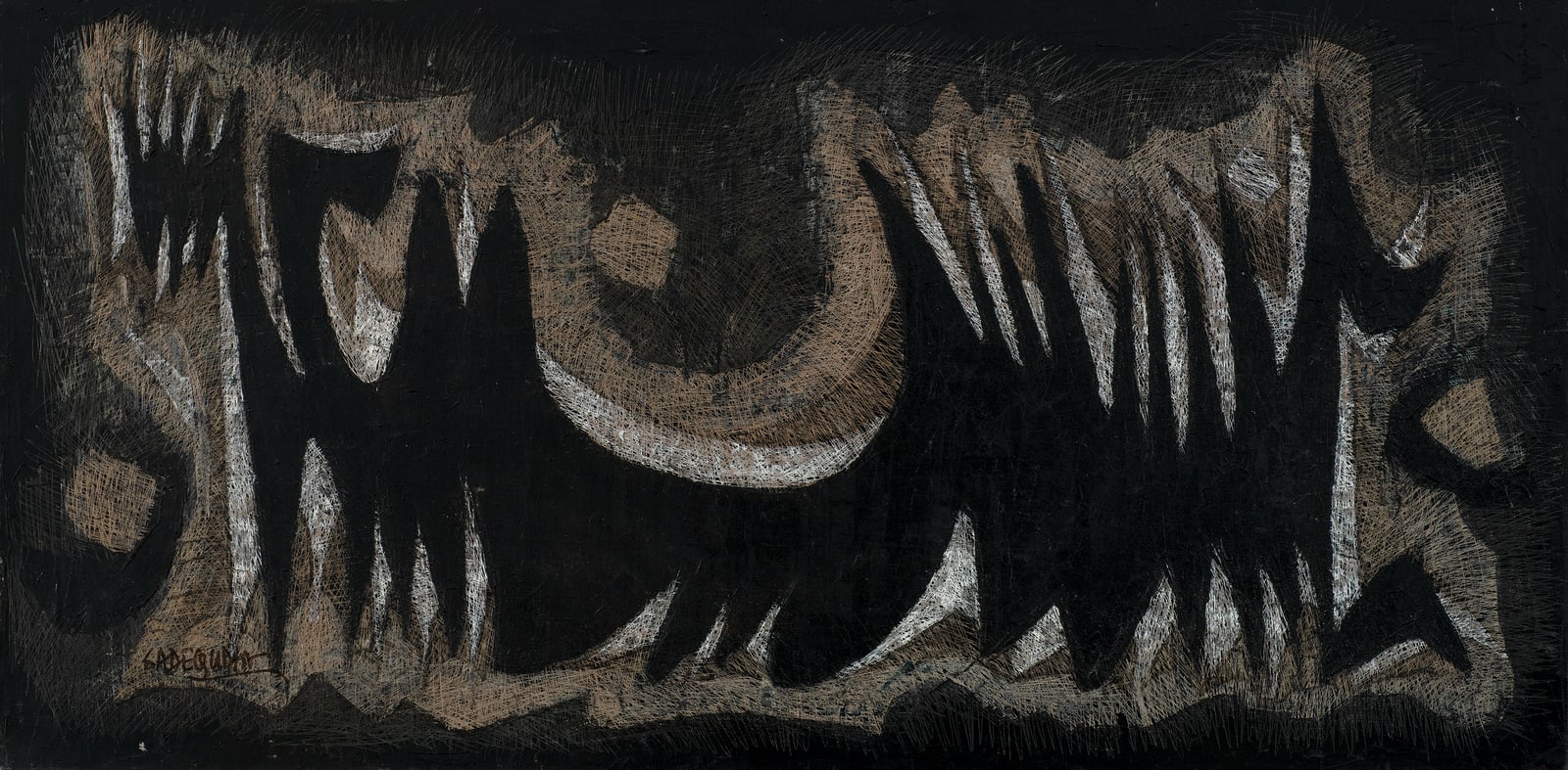 Syed Sadequain, Untitled (Reclining Figure), circa 1962