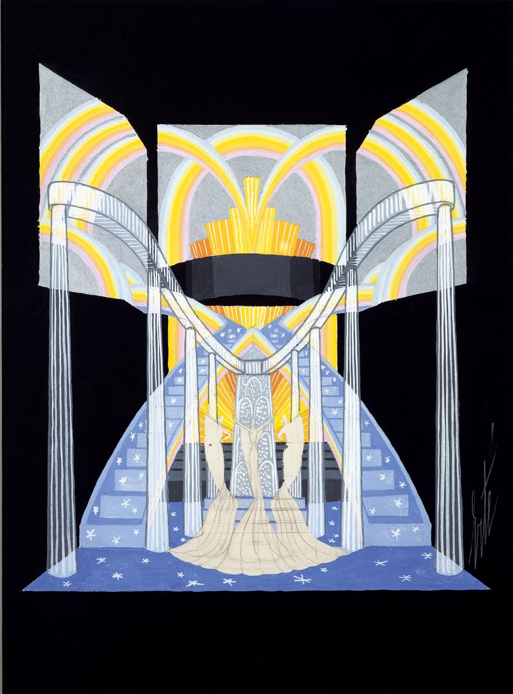 Romain de Tirtoff (Erté), Stage Set, 1936
