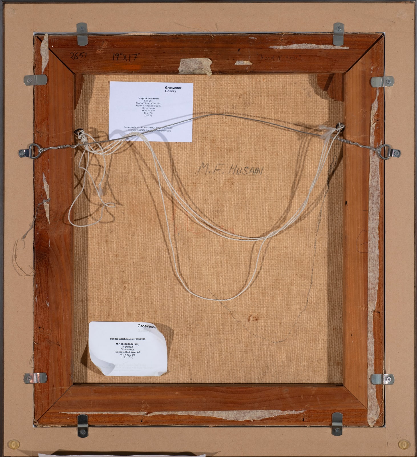 Maqbool Fida Husain, Untitled (Beast), Circa 1962