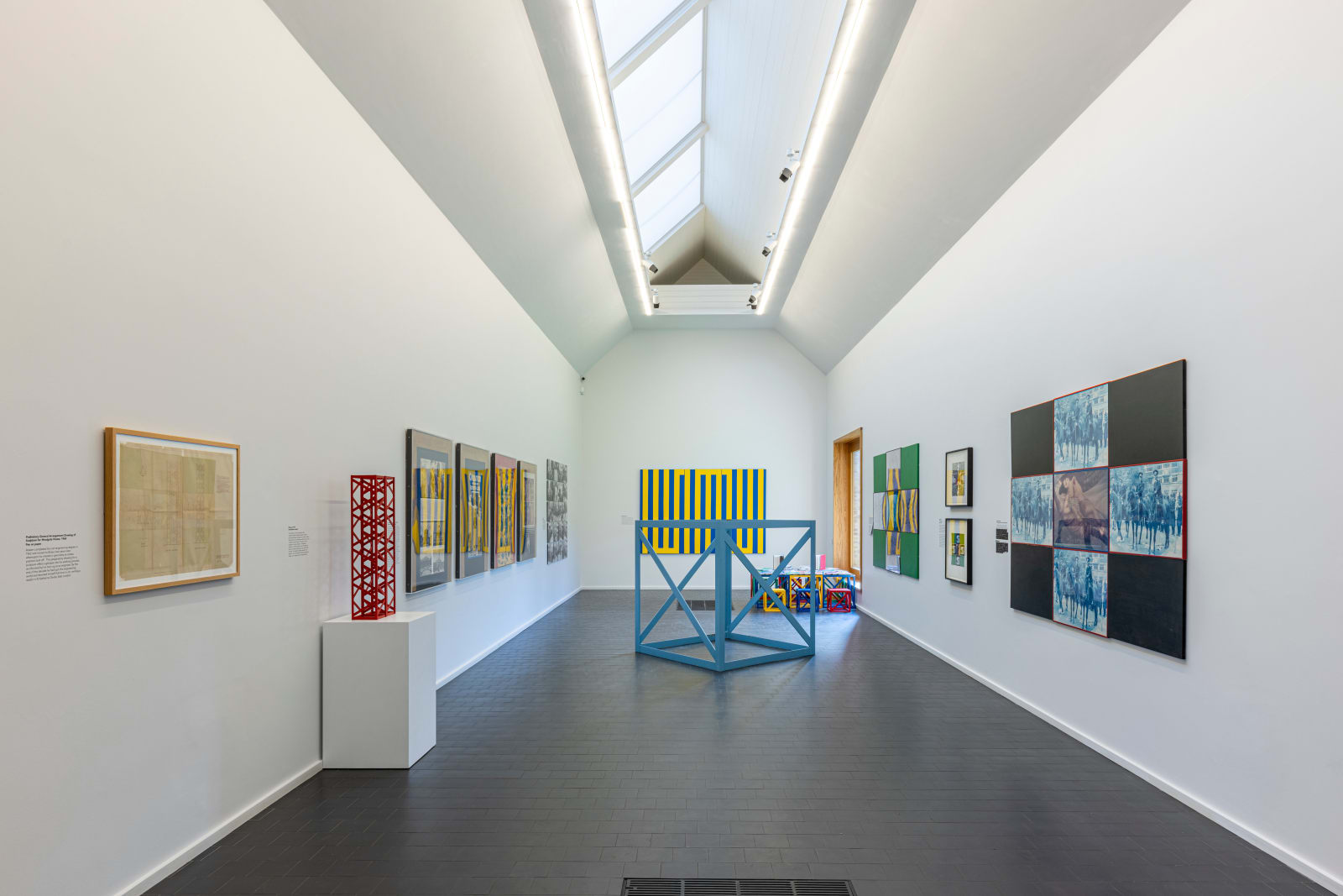 Rasheed Araeen, Allah, (Blue/Yellow), 2021