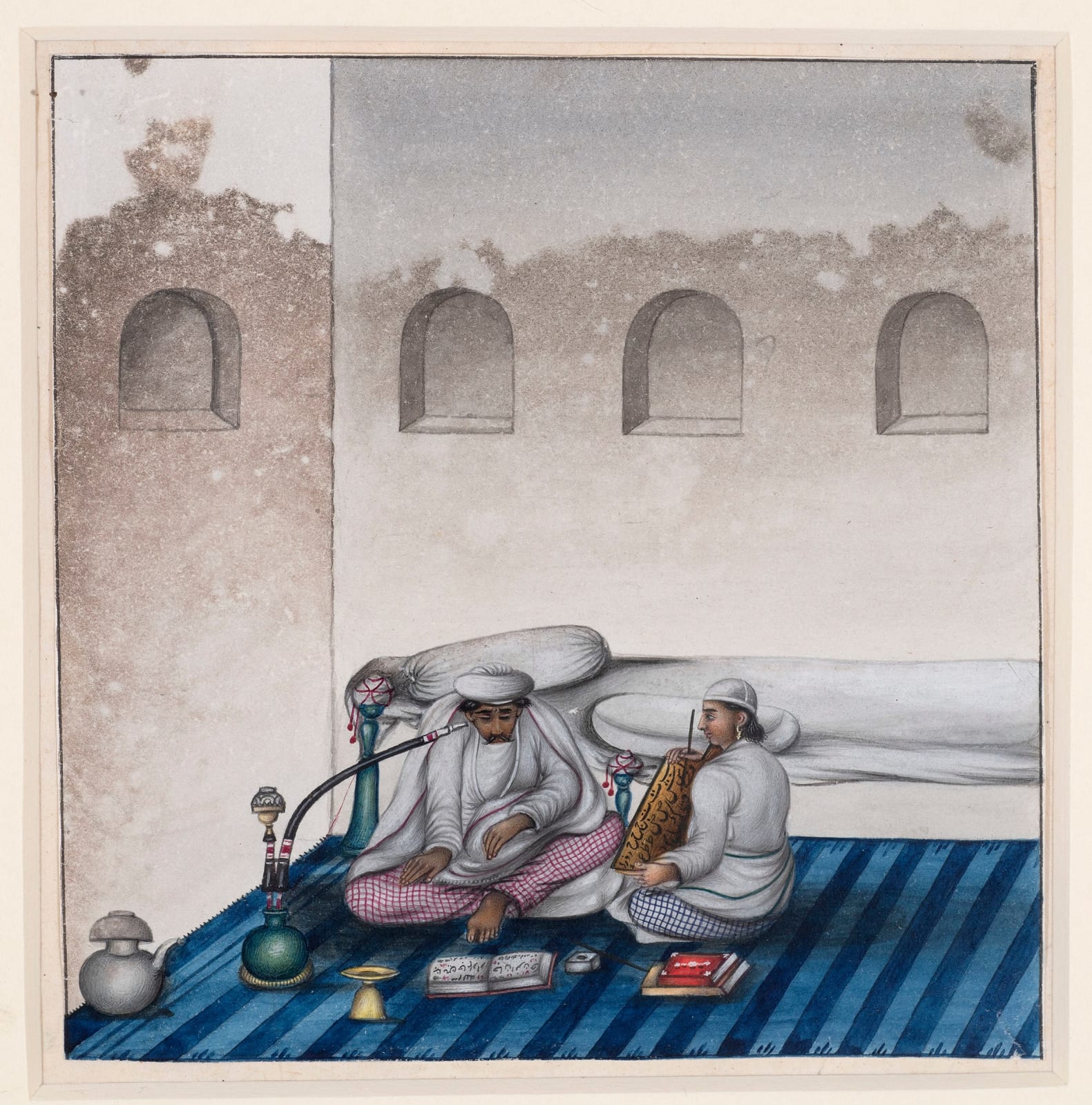 A Nobleman and a Scribe, circa 1820
