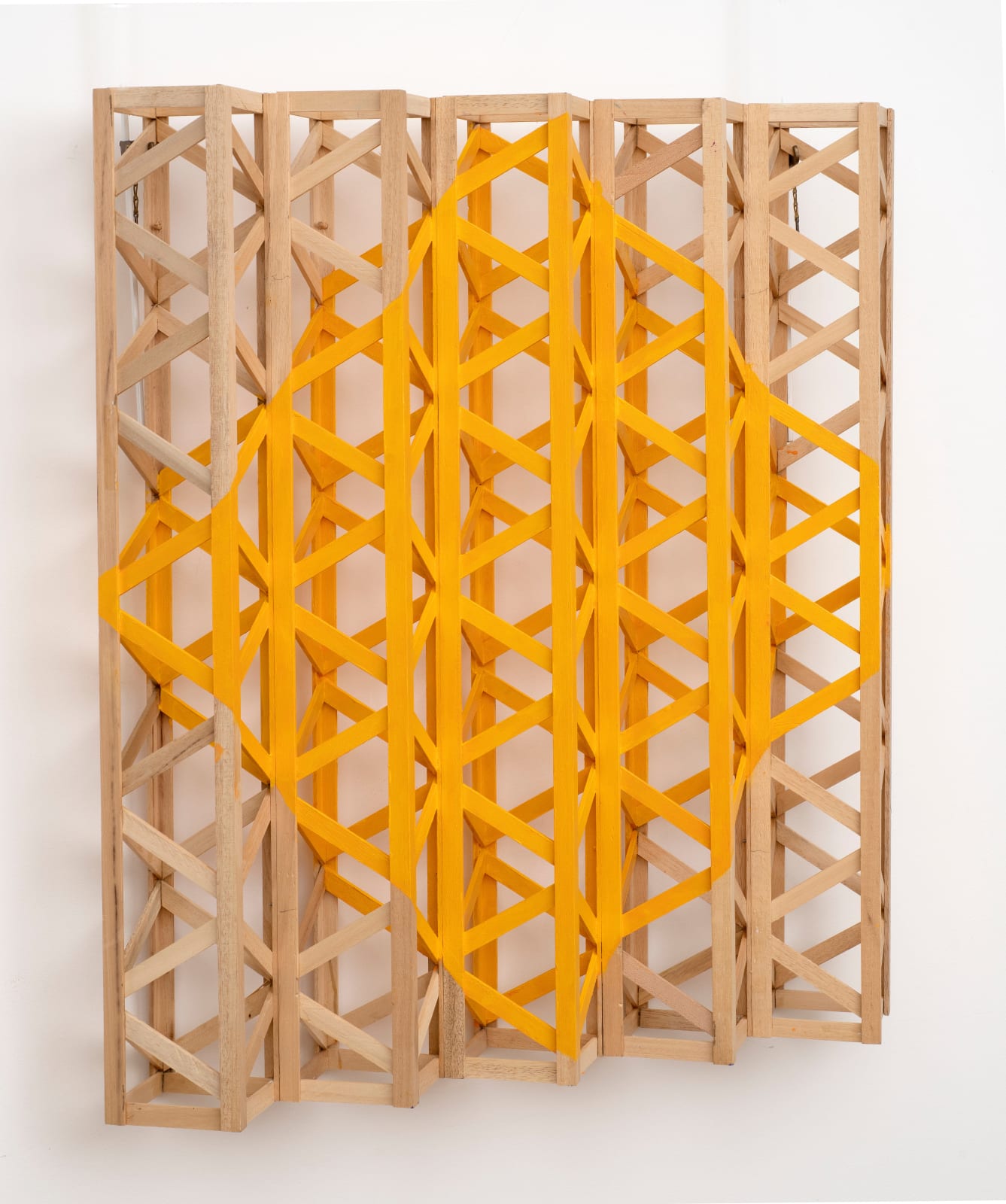 Rasheed Araeen, Yellow Diamond, 2022