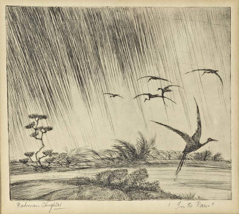 Abdur Rahman Chughtai, In the Rain