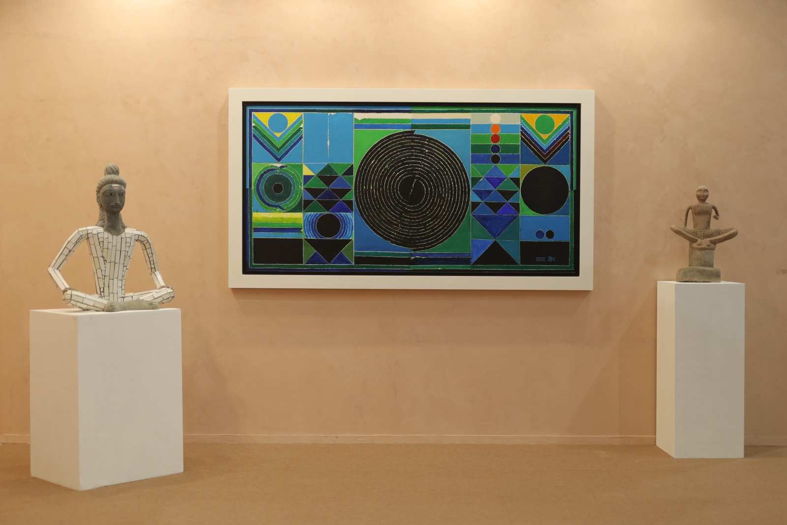 Nek Chand, Seated Figure, 1980-1990