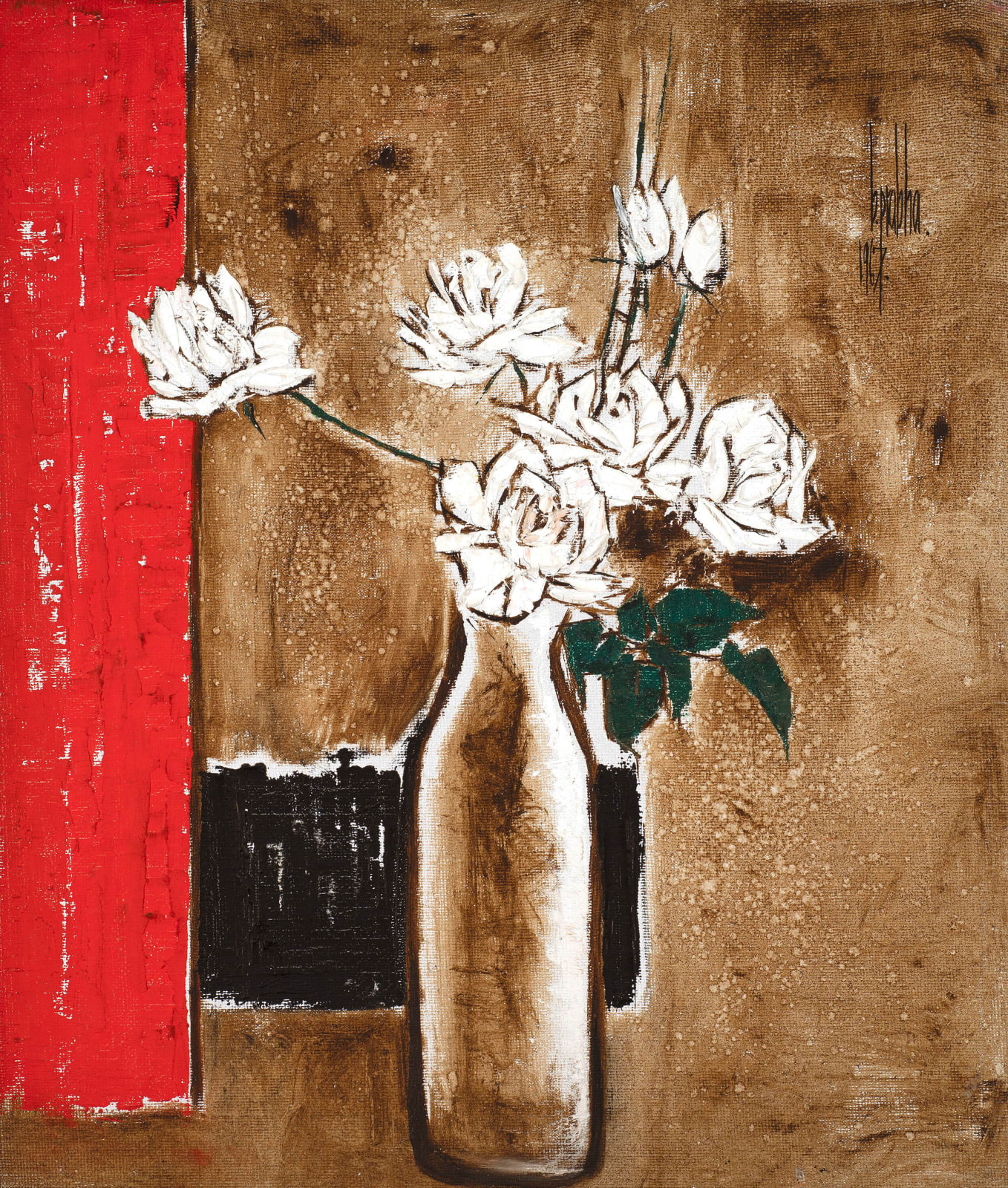 B Prabha, Flower Study, 1967