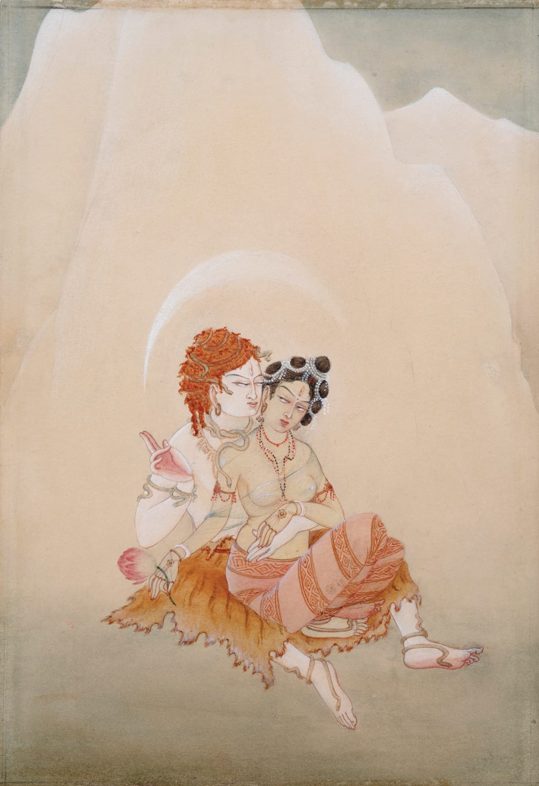 Surendra Nath Ganguly, Shiva and Parvati, 1908