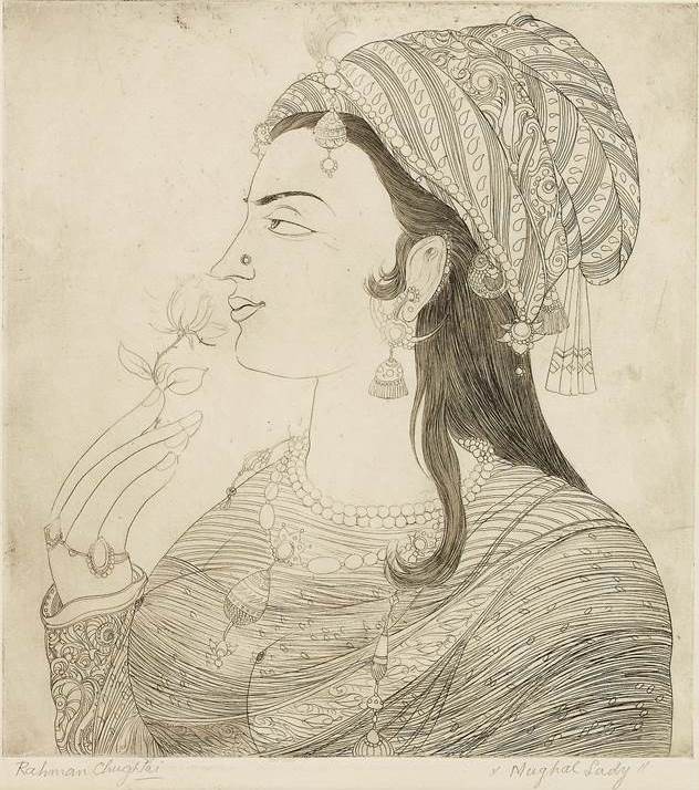 Abdur Rahman Chughtai, Mughal Lady