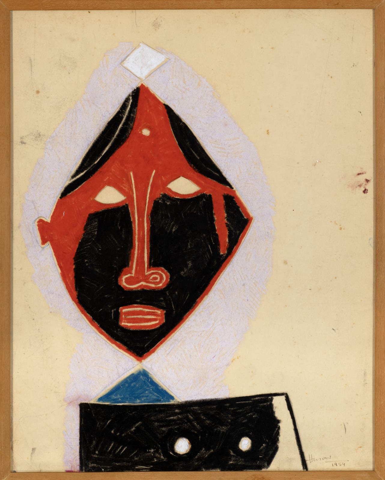 Maqbool Fida Husain, Untitled (Head and Torso), 1954