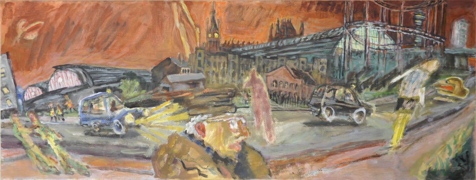 Timothy Hyman, Walking behind the Stations, 2014