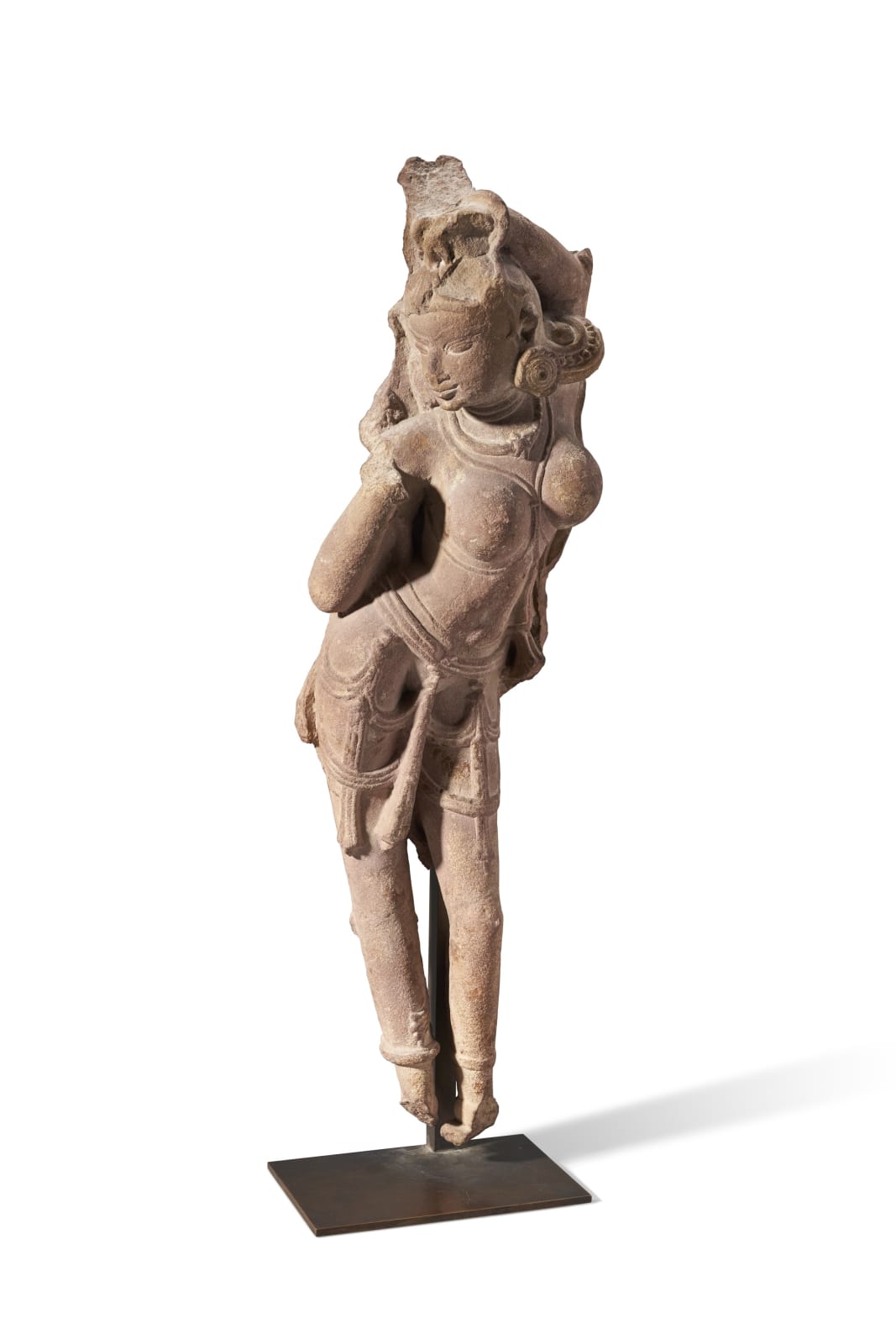 A red sandstone figure of a celestial woman India, Rajasthan or Madhya Pradesh, 10th-11th century