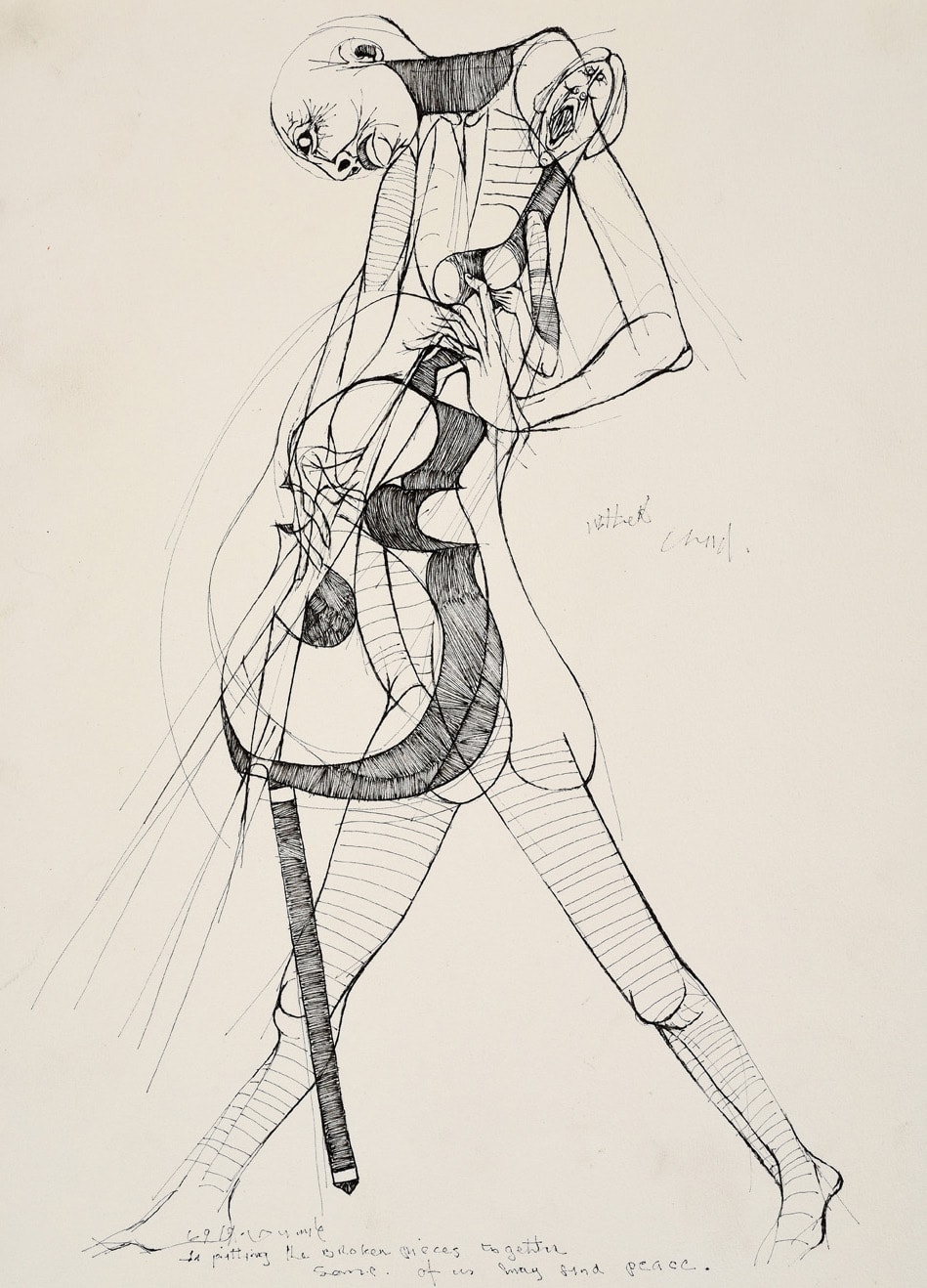 Dumile Feni, In putting the Broken pieces together some of us may find peace, 1969